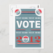 Carte Postale Vote électoral (Devant / Derrière)