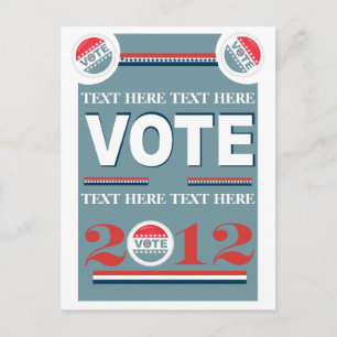 Carte Postale Vote électoral