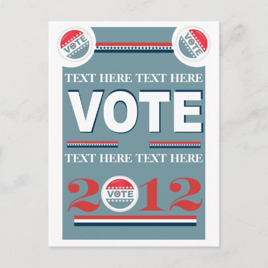 Carte Postale Vote électoral (Devant)