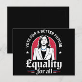Carte Postale Vote For A Better Future Président des États-Unis (Devant / Derrière)