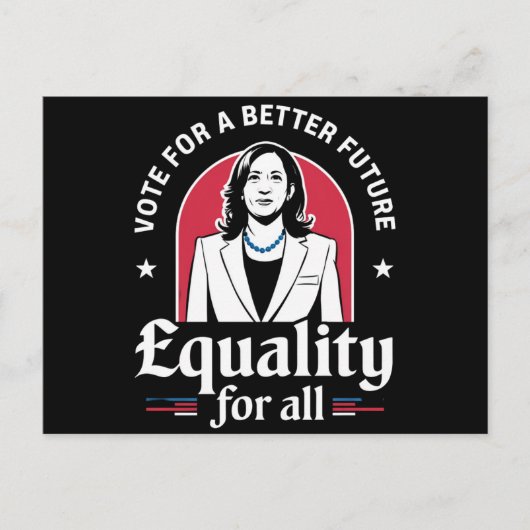 Carte Postale Vote For A Better Future Président des États-Unis (Devant)