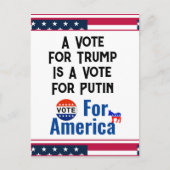 Carte postale Vote for America (Devant)