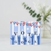 Carte Postale Vote Georgia Sortez du vote ! (Debout devant)