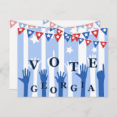 Carte Postale Vote Georgia Sortez du vote ! (Devant / Derrière)