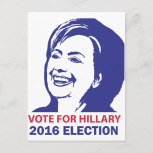 Carte Postale vote hillary clinton 2016