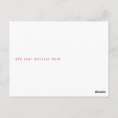 Carte Postale Vote Homecoming Queen Pink Magazine Style HOCO (Dos)