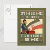 Carte Postale Vote iranien 2009 (Devant / Derrière)