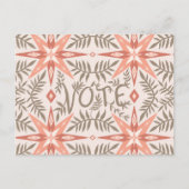 Carte Postale VOTE JOUR D'ÉLECTION Vines Botanique (Devant)