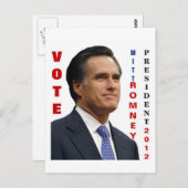 Carte postale Vote Mitt Romney 2012 (Devant / Derrière)