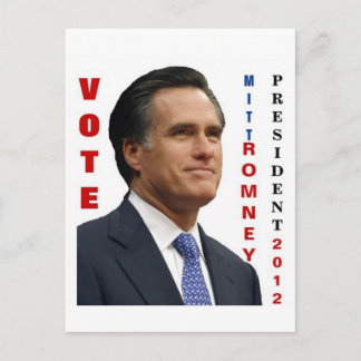Carte postale Vote Mitt Romney 2012