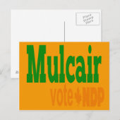 Carte Postale Vote Mulcair NPD (Devant / Derrière)