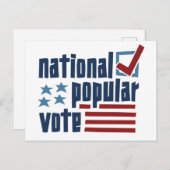 Carte Postale Vote populaire national (Devant / Derrière)