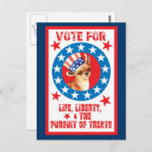 Carte Postale Vote pour Chihuahua (Devant / Derrière)