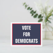 Carte Postale Vote pour Démocrates 2026 Vote (Debout devant)