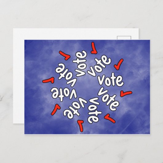 Carte Postale Vote : Regarde ! (Devant / Derrière)