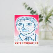 Carte Postale Vote Trudeau 15 (Debout devant)