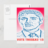Carte Postale Vote Trudeau 15 (Devant / Derrière)