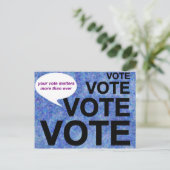 Carte Postale VOTE / Votre vote compte plus que jamais (Debout devant)