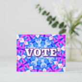 Carte Postale VOTE (Vous Pouvez Changer Les Mots) (Debout devant)