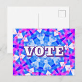 Carte Postale VOTE (Vous Pouvez Changer Les Mots) (Devant / Derrière)