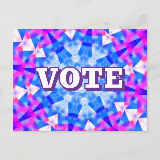 Carte Postale VOTE (Vous Pouvez Changer Les Mots) (Devant)