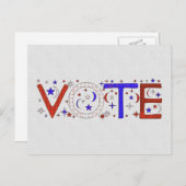 CARTE POSTALE VOTER (Devant / Derrière)
