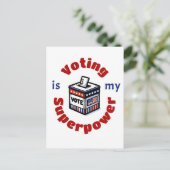 Carte Postale Voter est ma superpuissance (Debout devant)