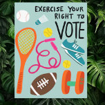 Carte Postale VOTER Exercez votre droit de vote bleu<br><div class="desc">J'espère que vous aimez cette carte postale amusante. Visitez mon magasin pour en savoir plus ou faites-moi savoir si vous voulez quelque chose de personnalisé.</div>