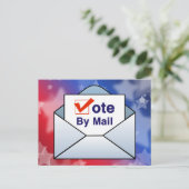 Carte Postale Voter par courrier (Debout devant)