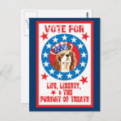 Carte Postale Voter pour Cavalier (Devant / Derrière)