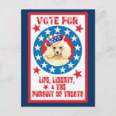 Carte Postale Voter pour les canicules miniatures (Devant)