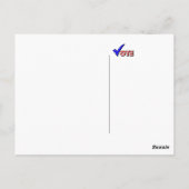 Carte Postale Voter Rouge Blanc & Bleu (Dos)