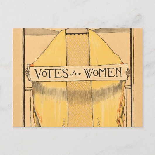 Carte Postale Votes Pour Le Mouvement Du Suffrage Féminin 1913 (Devant)