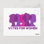 Carte Postale Votes pour les femmes, (Dos)