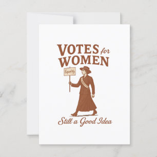 Carte Postale Votes pour les femmes, Suffragette Art Vintage
