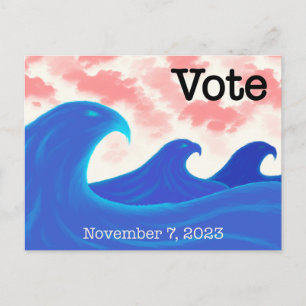 Carte Postale Votez Blue Wave Eagles