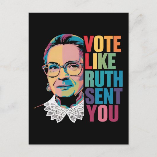 Carte Postale Votez Comme Ruth Vous A Envoyé (Devant)