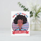 Carte Postale Votez Comme Une Dame (Debout devant)