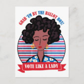 Carte Postale Votez Comme Une Dame (Devant)