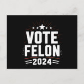 Carte Postale Votez Felon Trump 2024 Drôle d'élection Vote (Devant)