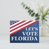 Carte Postale Votez Floride Faisons Sortir les Électeurs (Debout devant)