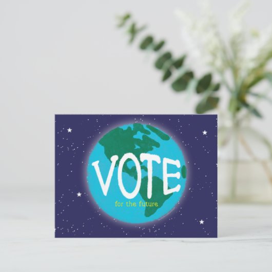 Carte Postale Votez pour la Terre future (Debout devant)