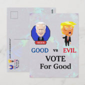 Carte postale Votez Pour le Bien (Devant / Derrière)