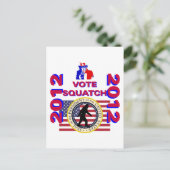 Carte Postale Votez pour Squatch 2010 (Debout devant)