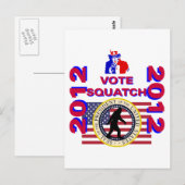 Carte Postale Votez pour Squatch 2010 (Devant / Derrière)