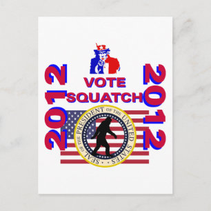 Carte Postale Votez pour Squatch 2010