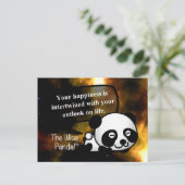 Carte Postale Votre bonheur dépend de votre vision de la vie (Debout devant)