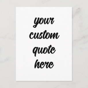 Carte Postale Votre citation personnalisée ici 