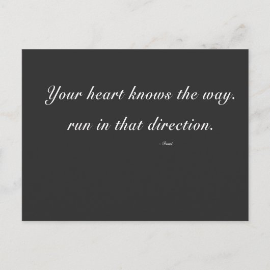 Carte Postale votre cœur connaît la collection (Devant)