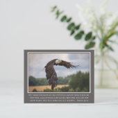 Carte Postale Votre CoIor Ailes comme Eagles Isaïe 40:31 Bible (Debout devant)